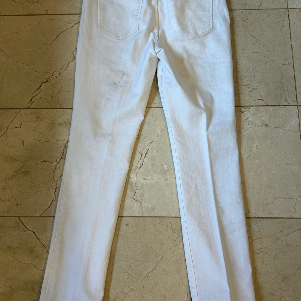 Old Navy, Curvy, White Denim, Mid Rise, Skinny Leg Jeans w/ Stretch, Sz 6 - Picture 10 of 11
